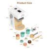 Wooden coffee machine toy set children's role play toys suitable for preschoolers