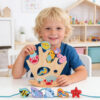 Wooden balance blocks, marine animal beaded blocks and balance toys, educational toys, children's gifts