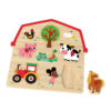 Wooden farm hand grip board puzzle Wooden 3D puzzle peg puzzle Montessori game toys