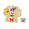 Children's Multi-Shape Animal Wooden 3D Puzzle, Montessori Animal Matching Game Toys