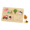 Wooden Farm Animal 3D Puzzle Puzzle Puzzle for Children's Cognitive Development Toy