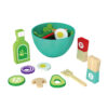 Wooden Vegetable Salad Cooking Pretend Kitchen Role Play Wooden Toy Food Play Set