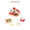 Wooden Afternoon Tea Set Children's Toys Educational Role Play Tea Party Set