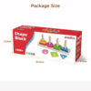 Montessori Education Wooden Toys Shape Sorting Game Stacking Toys Shape