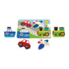 Wooden 3D puzzle cartoon vehicle cognition puzzle children's wooden toys