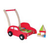 Children's wooden building block walker Multifunctional stroller Suitable for children's hand-eye coordination and creative stacking