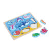 Wooden Ocean Animals Puzzle, Creative Wooden Puzzles for Kids, Suitable for Preschoolers