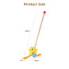 Wooden duck push rod toys children's educational push and pull walking toys develop motor skills