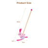 Wooden rabbit push rod toys, children's educational push and pull walking toys, develop motor skills