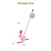 Wooden rabbit push rod toys, children's educational push and pull walking toys, develop motor skills