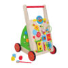 Wooden stroller Multifunctional toddler educational walker, children's educational toys learn to walk