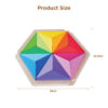 Children's Montessori rainbow wooden puzzle toys Wooden mandala puzzle children's educational games imagination training