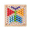 Wooden toys clip bead game bead rack game puzzle board Montessori children's educational preschool learning toys