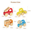 Wooden vehicle toys, educational children's cognitive cars, suitable for children's animal early education toys
