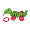 Wooden crocodile pull toy, cute cartoon animal educational toy pull, baby toddler toy