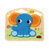 Wooden 3D puzzles, cartoon animals, children's cognitive puzzles Baby educational toys games