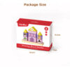 Wooden building block stacking Creative castle building block toys Children's sorting and stacking puzzle games Suitable for preschoolers