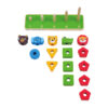 Wooden animal geometric shape sorting toys Children's color shape matching stacking Suitable for early education intelligence matching games