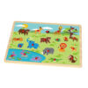 Early childhood educational toys forest animals Montessori baby wooden puzzle suitable for toddlers