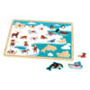 Toys for toddlers wooden glacier marine life marine life puzzle
