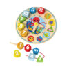 Wooden Children's Early Education Puzzle Color Shape Cognitive Matching Marine Animal Digital String Rope Teaching Clock