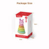 Wooden Stacking Toys Rainbow Bunny Stacking Set Fine Motor Skills and Color Recognition Educational Toys