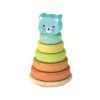 Wooden Stacking Toy Rainbow Bear Stacking Set, Educational Toys for Developing Fine Motor Skills and Color Recognition