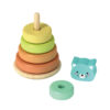 Wooden Stacking Toy Rainbow Bear Stacking Set, Educational Toys for Developing Fine Motor Skills and Color Recognition