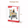 2 in 1 toddler wooden activity cart, children's multifunctional walker and tool table, educational toys