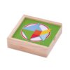 Montessori creative tangram puzzle shape building blocks matching box wooden children's toys educational puzzle game