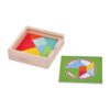 Montessori creative tangram puzzle shape building blocks matching box wooden children's toys educational puzzle game
