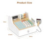 Wooden early education pretend play toys simulation multifunctional supermarket cash register toy set