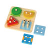 Wooden geometric shape stacking building blocks toys, educational toys, color shapes, learning early education toys