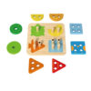 Wooden geometric shape stacking building blocks toys, educational toys, color shapes, learning early education toys