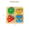 Wooden geometric shape stacking building blocks toys, educational toys, color shapes, learning early education toys