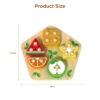 Wooden shape building blocks stacking toys shape color fruit classification geometric building blocks educational preschool toys