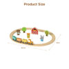 Wooden Train Animal Farm Assembly Track Toy Set