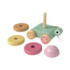 Wooden Turtle Pull Toy Educational Toy for Toddlers Crawling and Stacking Toys Push and Pull Wheels for Toddlers