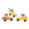 Children's wooden vehicle toys mini racing cars, creative fun racing cars, suitable for boys and girls