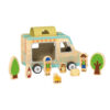 Wooden camping RV set, children's play house toys, forest picnic educational toys suitable for preschool children