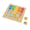 Wooden Numbers Children Montessori Learning Jigsaw Puzzle Early Education Activity Board Toy