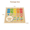 Wooden Numbers Children Montessori Learning Jigsaw Puzzle Early Education Activity Board Toy