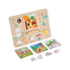 Wooden Weather Forecast Busy Board Baby Preschool Logic Thinking Game Wooden Educational Toys