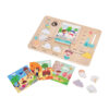 Wooden Weather Forecast Busy Board Baby Preschool Logic Thinking Game Wooden Educational Toys