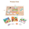 Wooden Weather Forecast Busy Board Baby Preschool Logic Thinking Game Wooden Educational Toys
