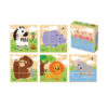 Wooden Building Blocks Animal Rubik's Cube Puzzle, Animal 9-Piece Wooden 6-Sided Puzzle, Children's Educational Toys