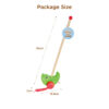Wooden push rod toys, children's educational push and pull walking toys, develop motor skills