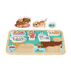 Wooden Pet Puzzle Children's 3D Animal Puzzle Matching Game Learning Puzzle Toys