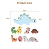 Wooden balance game stacking wooden educational toys dinosaur building blocks set balance