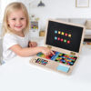 Laptop Play Set Toy Montessori Early Education Learning Wooden Toys